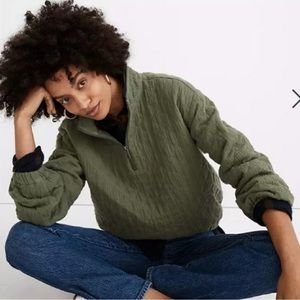 Madewell quilted half-zip